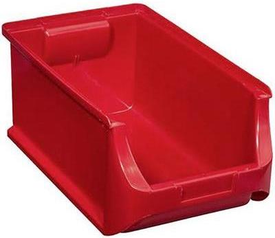 ALLIT Sichtlagerkasten ProfiPlus Box 4, aus PP, rot Größe 4, Nutzlast: 25 kg, Auflast: 100 kg, stape
