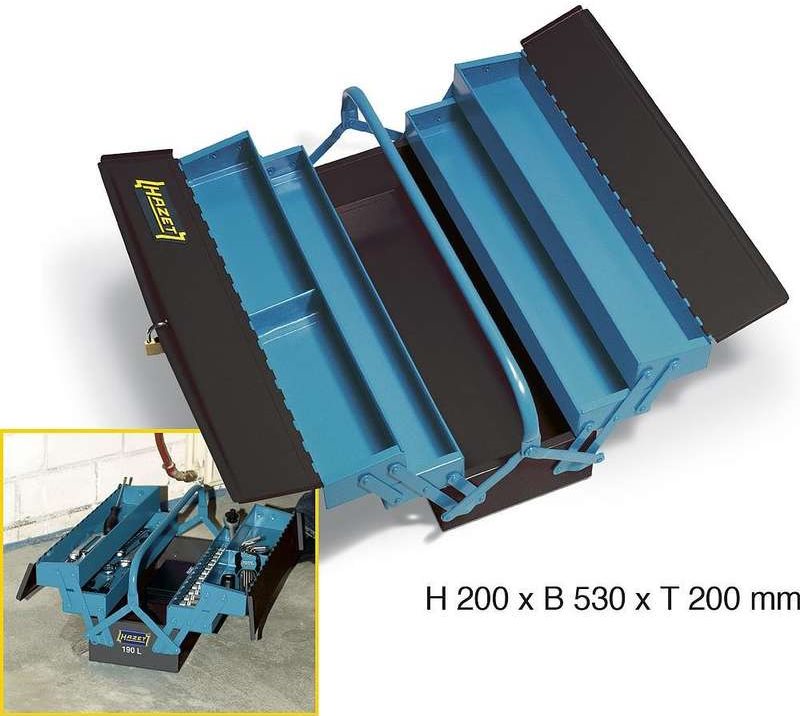 HAZET 190L Kleinteil/Werkzeugkasten Schwarz - Blau (190L)
