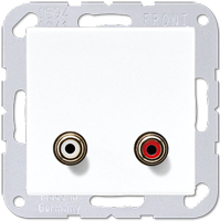 Jung MA A 1021 WW Steckdose RCA Weiß (MAA1021WW)