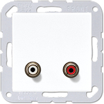 Jung MA A 1021 WW Steckdose RCA Weiß (MAA1021WW)