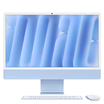 Apple 24-inch iMac with Retina 4.5K display: M4 chip with 10-core CPU and 10-core GPU, 16GB, 256GB SSD - Blue (MWV13D/A)