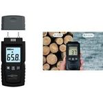 ANSMANN Feuchte-Messgerät, schwarz elektronischer Feuchteindikator, Messung von Feuchtigkeit in - 1 Stück (1900-0116)