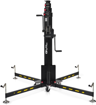 GUIL ELC-785 Kompakter Teleskop-Lift mit Winde (Höhe max. 5,22m | Belastbarkeit max. 300 kg | zusammenklappbar) (ELC-785)