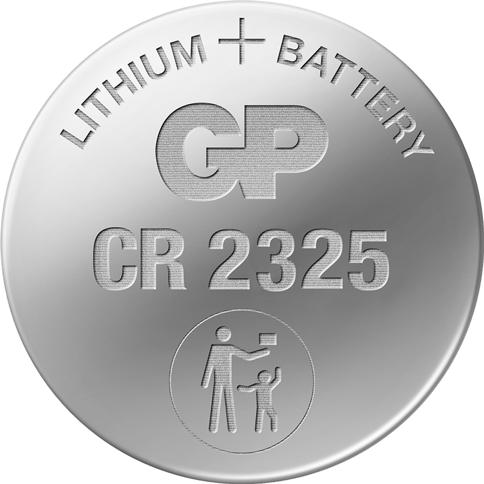GP Lithium Knopfzelle CR2325, 3 V, 190 mAh, Silber