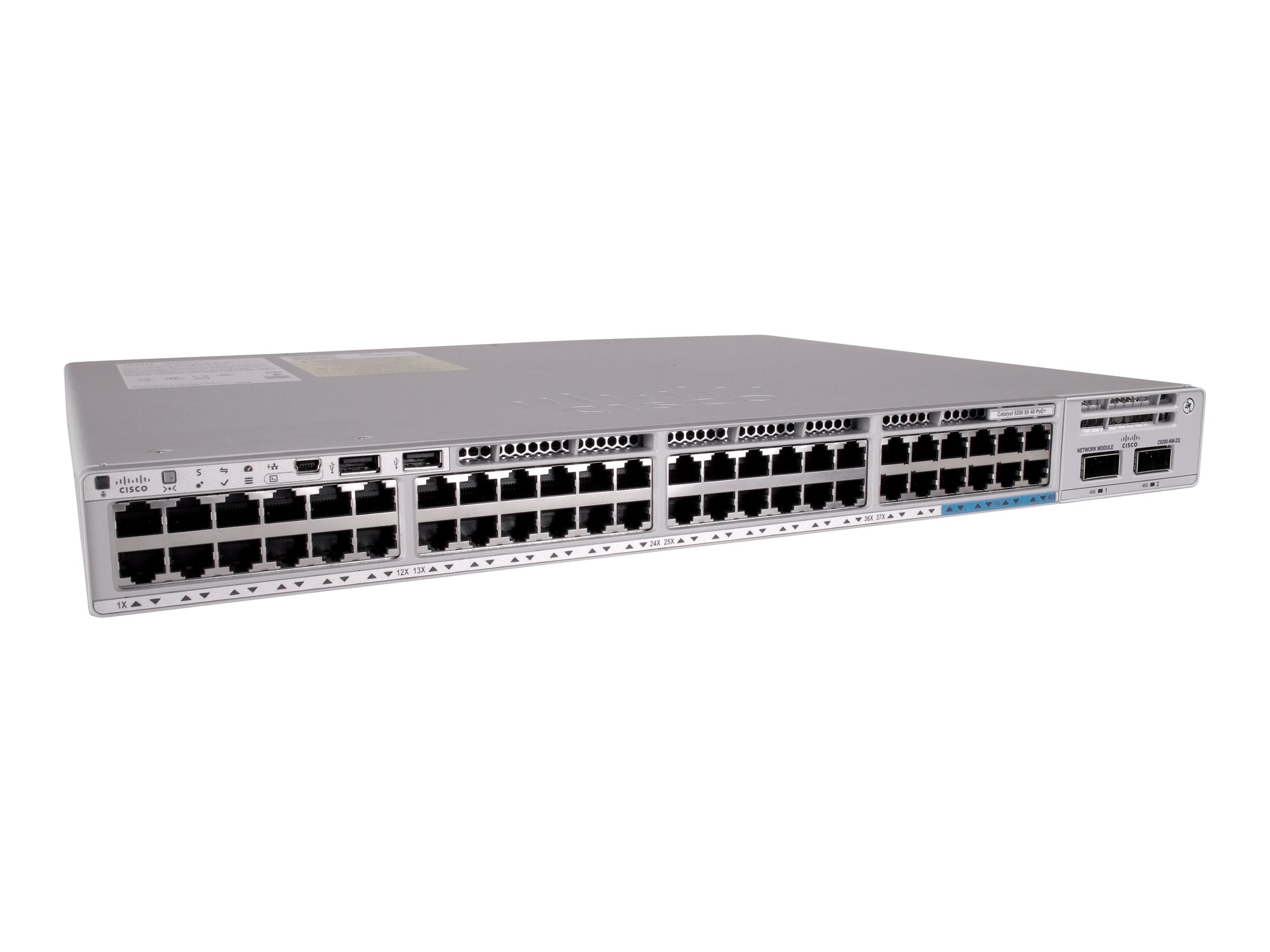 Cisco Catalyst 9200L C9200L-48PXG-4X-A Managed Switch 48 Ports Grau