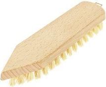 Peggy Perfect Scheuerbürste, Holz natur, spitz robuster Holzkörper, mit Aufhängeöse, Borsten aus - 1 Stück (7269)