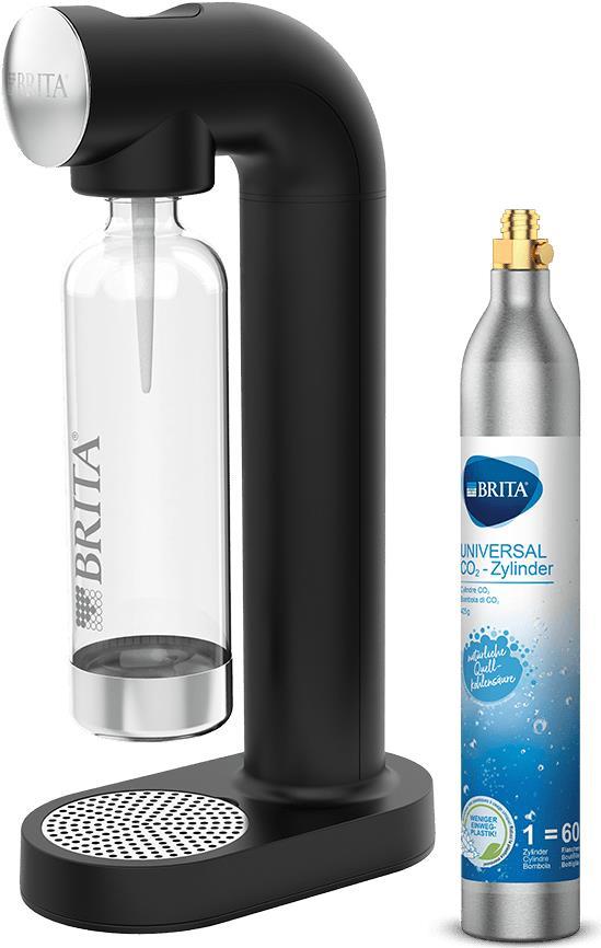 Brita sodaONE - Schwarz - Silber - Polyethylenterephthalat - 129 mm - 240 mm - 450 mm (113193)