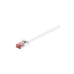 Wentronic Goobay CAT 6 Flach-Patchkabel, U/FTP, Weiß, 5 m - Kupfermaterial (94919)
