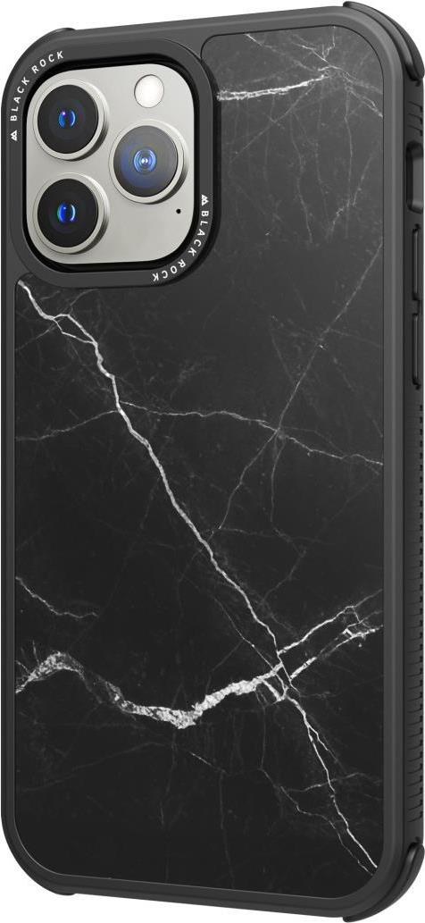 Black Rock Cover Robust Marble für Apple iPhone 13 Pro, Schwarz (00217032)