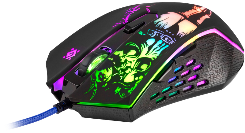 Defender GM-933 Sin'Sister Gaming Maus kabelgebunden 7200 dpi 6 Tasten Schwarz