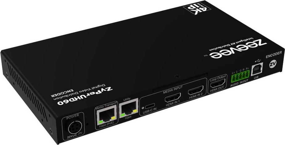 ZeeVee ZyPerUHD60 AV-over-IP-Encoder HDMI HDMI Schwarz