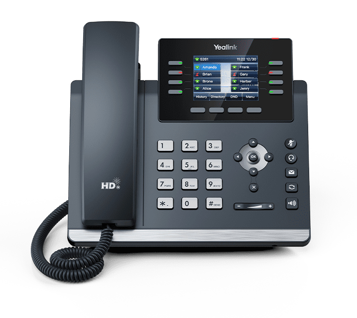 Yealink SIP-T44U VoIP-Telefon 12 Leitungen Classic Gray