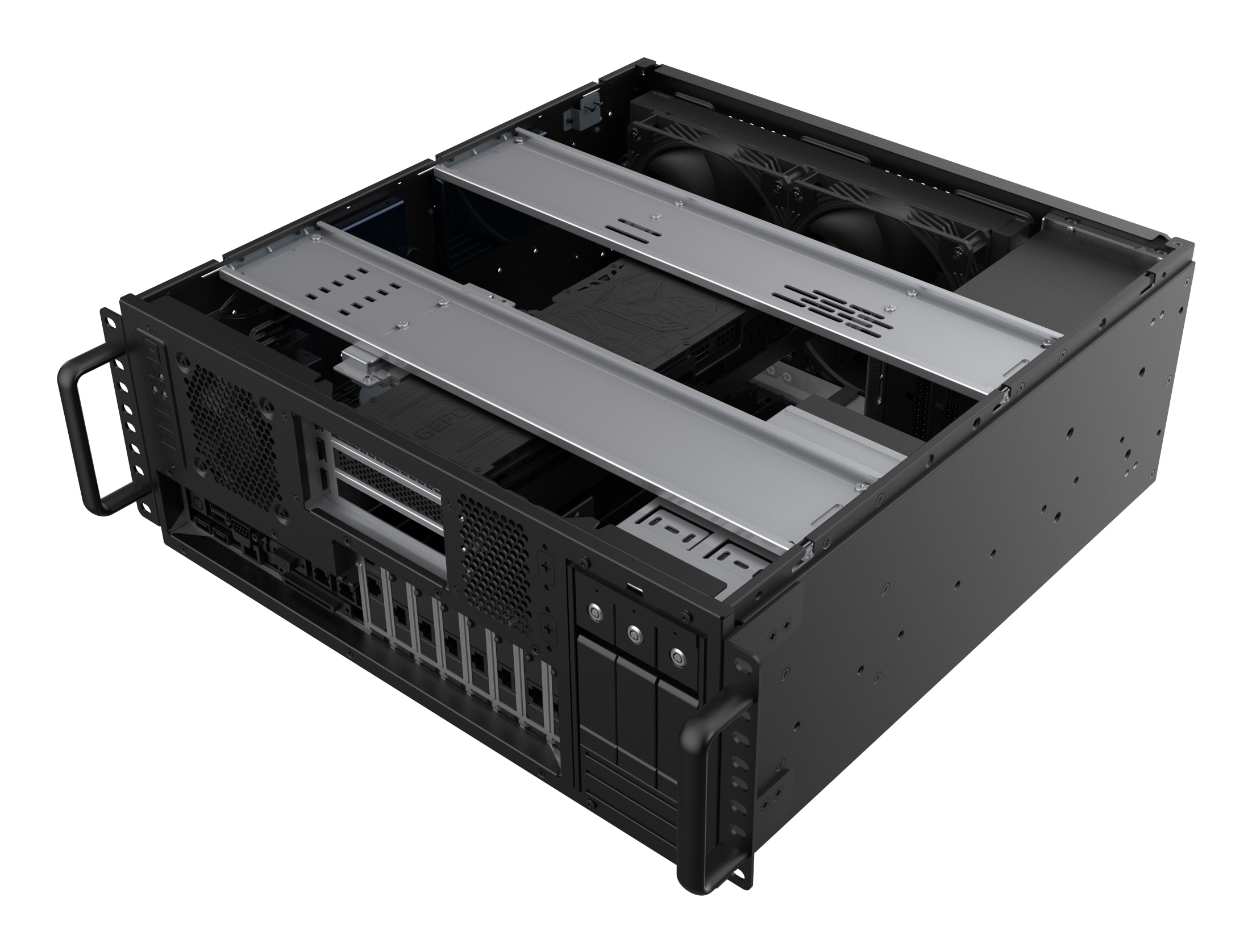 SilverStone RM47-502-I Rack Server-Gehäuse Schwarz