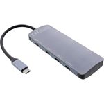 InLine USB 3.2 Gen.2 Hub 4x USB-C+ 3x USB-A PD 100W Aluminium grau (35392C)