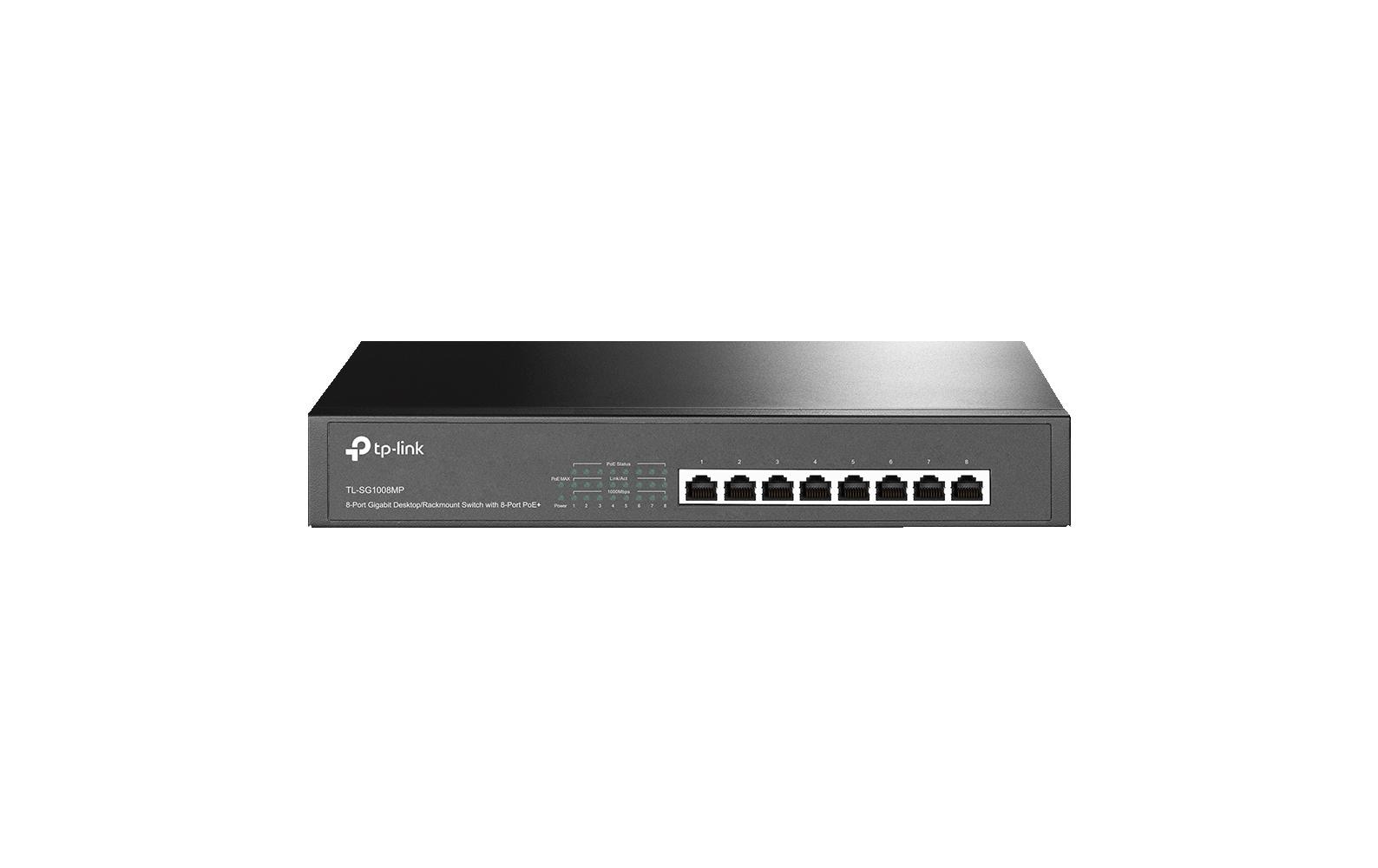 TP-Link TL-SG1008MP 8-Port Gigabit PoE+ Unmanaged Switch Schwarz