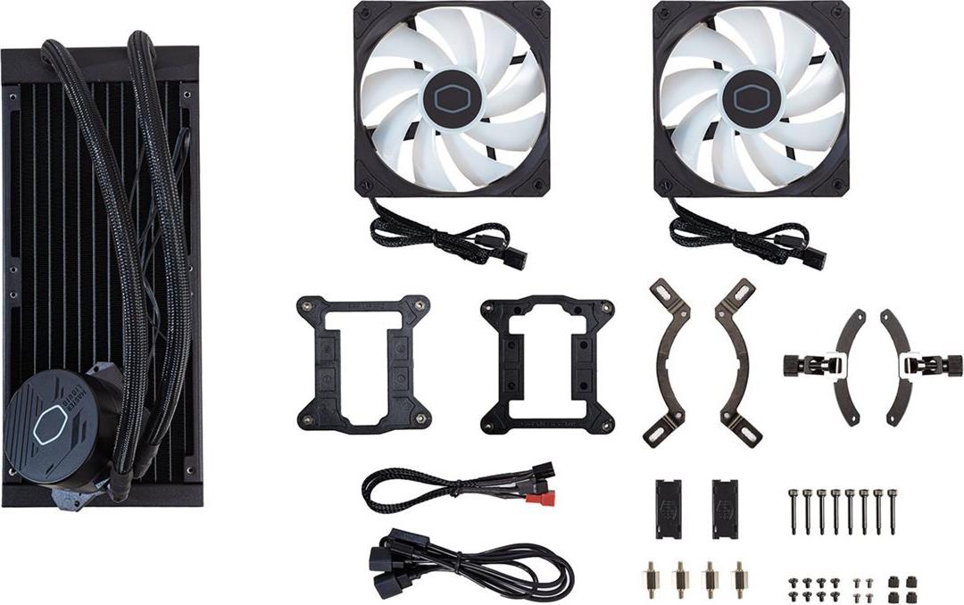 Cooler Master MasterLiquid Lite 240L Core ARGB Prozessor-Flüssigkeitskühlsystem Schwarz