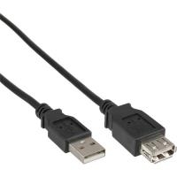 InLine® USB 2.0 Verlängerung, St/Bu Typ A, schwarz, 5m (34605B)