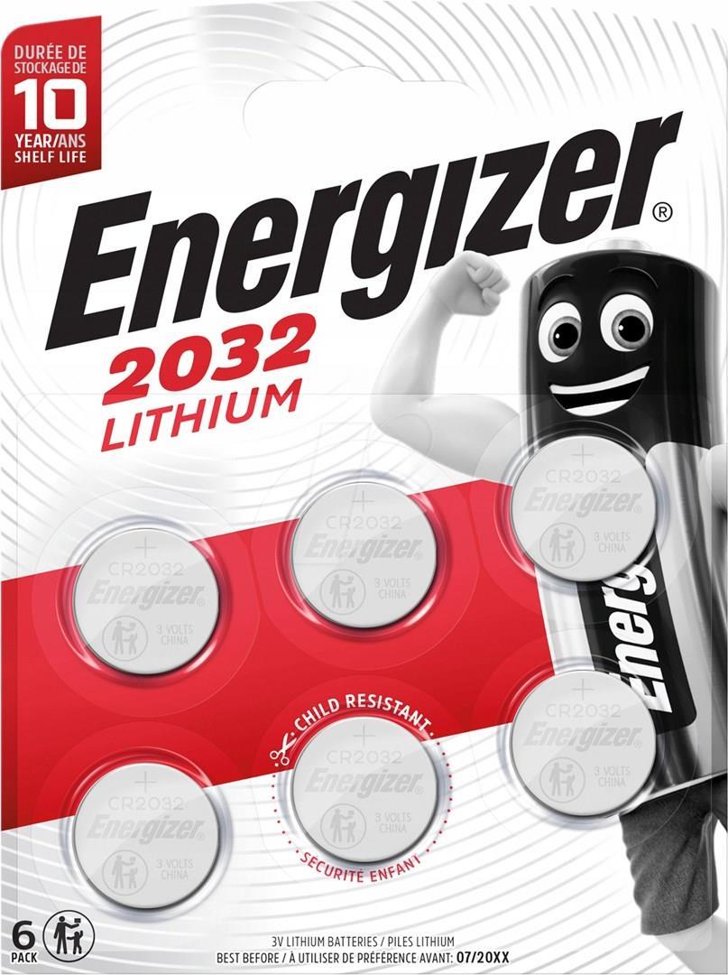 Energizer Knopfzelle E303272400 3v Lithium CR2032 6 St./Pack. (E303272400)