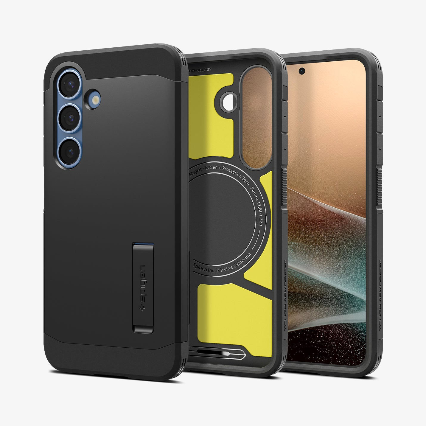 Spigen Tough Armor MagFit Handyhülle für Samsung Galaxy S25 6,2" Schwarz