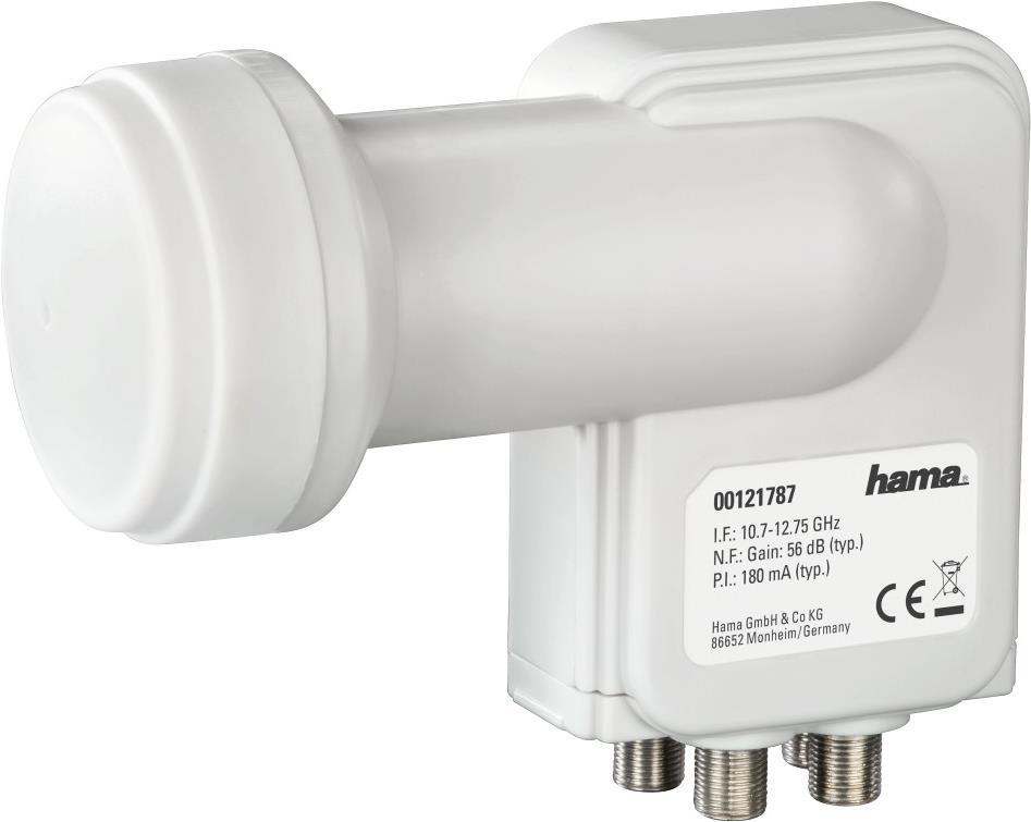 Hama 00121787 Rauscharmer Signalumsetzer 10,7 - 12,75 GHz Weiß (00121787)