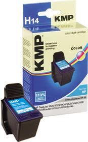 KMP H14 17 ml Farbe (Cyan, Magenta, Gelb) (0997,4280)