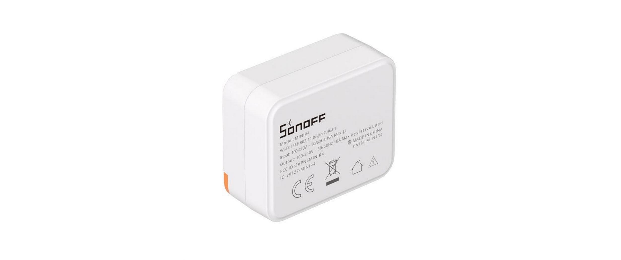 Sonoff MINIR4 Kabellos WLAN Schalter Orange - Weiß