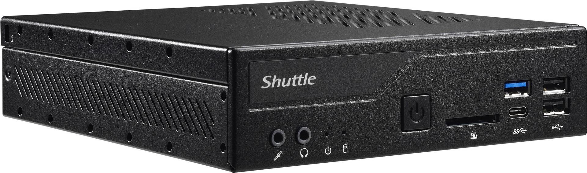 Shuttle XPC slim DH410S - Barebone - Slim-PC - LGA1200-Sockel - Intel H410 - keine CPU - RAM 0GB - GigE (DH410S)