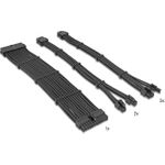 Delock PSU Verlängerungskabel Set 6-teilig Sleeved (84541)