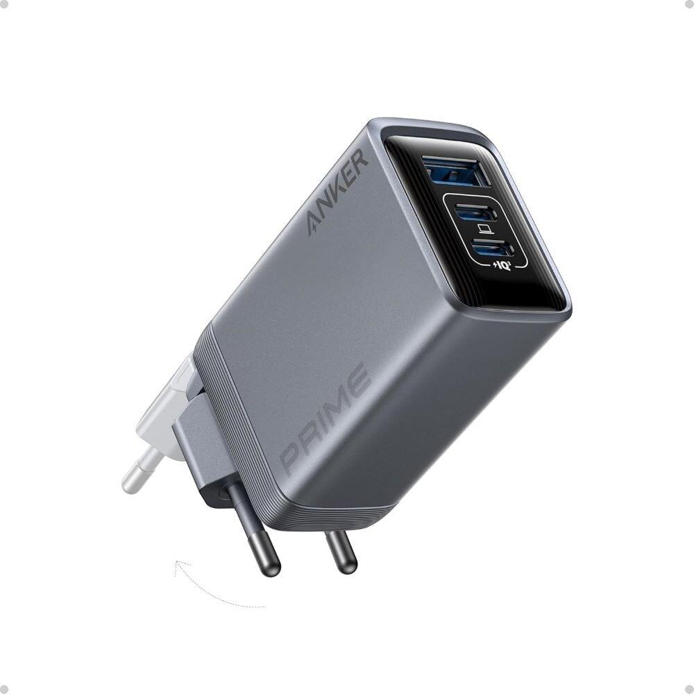 Image of Anker Prime 100W 2x USB-C 1x USB-A Ladegerät mit faltbarem Stecker (A2688341)