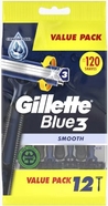 Gillette Einegrasierer Blue 3 Smooth 12 Stück (7702018541775)