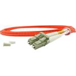 BlueOptics© Duplex LWL Patchkabel, LC-UPC/SC-UPC beige, 0.5 Meter, Multimode G62,5/125µm, OM1, Eingangsdämpfung: unter 0.2dB, Markenfaser, LSZH orange, 2.0mm Tube, Keramik Ferrule, inkl. Messprotokoll (SFP3132CU0.5MK)