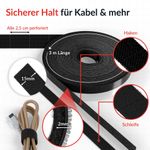 Label-The-Cable LTC RIP STRAP, Klettbandrolle abreißbar, schwarz, 3m (LTC 1410-3)
