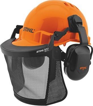 Stihl 00008880810 Basic Helmset mit Forsthelm, Gesichtsschutz und Gehörschutz (00008880810)