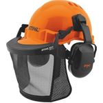 Stihl 00008880810 Basic Helmset mit Forsthelm, Gesichtsschutz und Gehörschutz (00008880810)