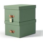 Esselte Leitz Arrchivbox Puro mittel mit Klappdeckel 2 Stueck Hellgrün (61490050)