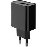 Gembird TA-UC-PDQC20-01-BK 2-Port 20W Power Delivery USB Typ-C Schnellladegerät, schwarz (TA-UC-PDQC20-01-BK)