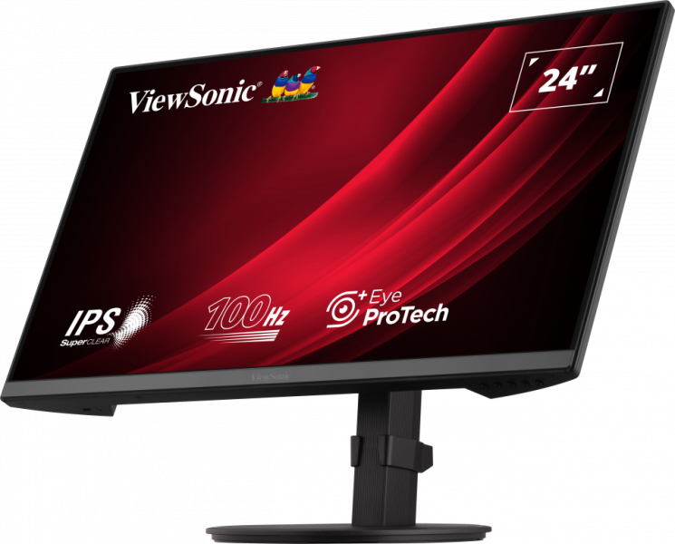 ViewSonic VG2408A-MHD - LED-Monitor - 61 cm (24") (23.8" sichtbar) - 1920 x 1080 Full HD (1080p) @ 100 Hz - IPS - 250 cd/m² - 1300:1 - 5 ms - HDMI, VGA, DisplayPort - Lautsprecher (VG2408A-MHD)