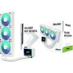 ASRock CPC Challenger 360 Digital ARGB 90-ACLA36-WAAGA6 CPU-Wasserkühler – 360?mm – ARGB – Triple-Fan – Weiß