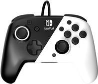 PDP Controller Faceoff Deluxe+Audio schwarz/weiß Switch (500-134-EU-BW)