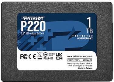Patriot Memory P220 1TB 2.5" 1000 GB Serial ATA III (P220S1TB25)