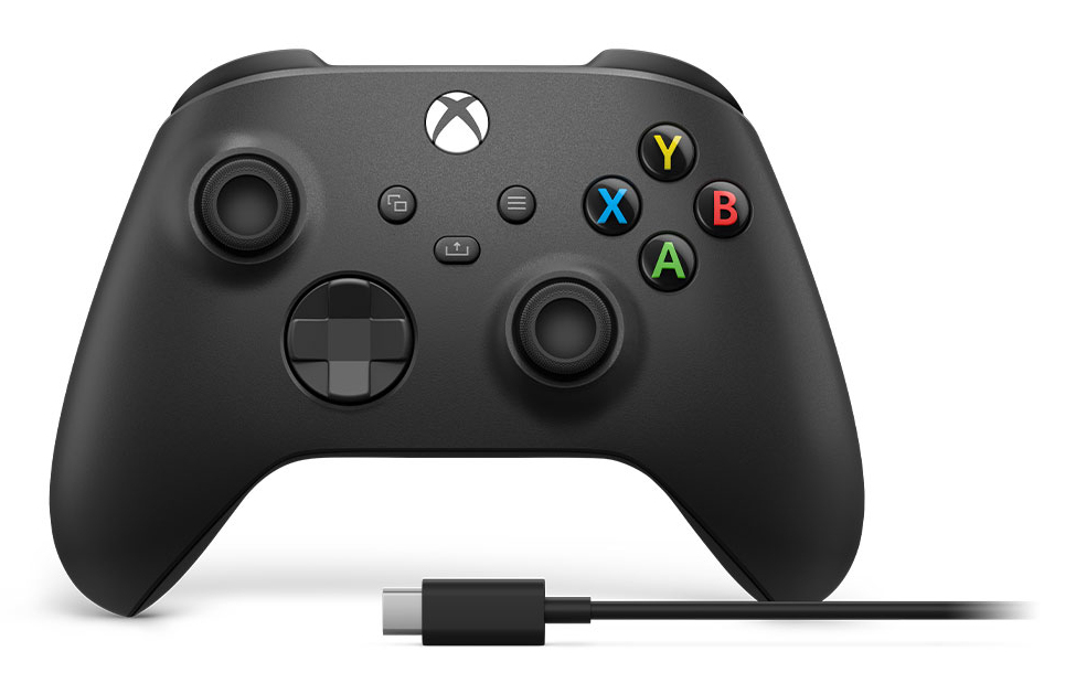 Microsoft Xbox Wireless Controller + USB-C-Kabel Carbon Black