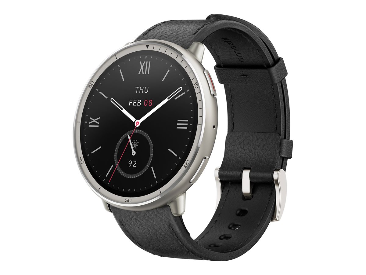 Amazfit Active 2 Premium Version 1.32" AMOLED 466 x 466 Bluetooth 5.2 NFC Schwarz