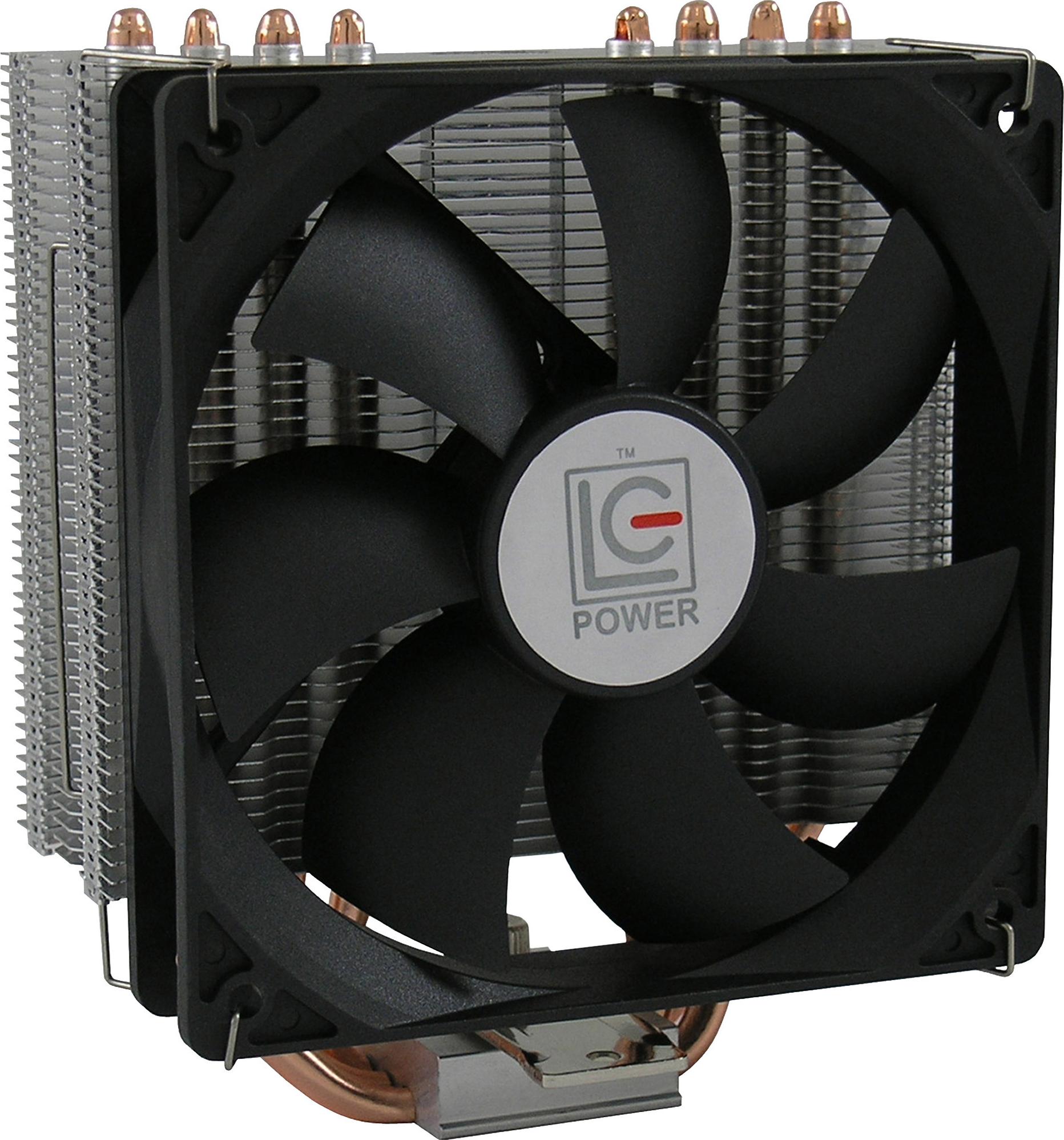 LC Power Cosmo Cool Prozessor-Luftkühler 120 mm Aluminium Schwarz/Silber