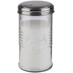 APS Zuckerdosierer OLD FASHIONED, Glas/Edelstahl Behälter aus Glas, Schraubddeckel aus Edelstahl mit - 1 Stück (40510)