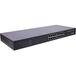 InLine® Gigabit Netzwerk Switch 16-Port, 1GBit/s, 48,26cm (19"), Metall, lüfterlos (32311O)