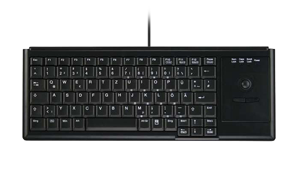 Active Key Contour Active Key IndustrialKey AK-4400-T USB Trackball Tastatur Deutsch Schwarz