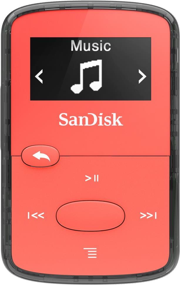 SanDisk Clip Jam Digital Player 8GB Rot (SDMX26 008G E46R)  - Onlineshop JACOB Elektronik