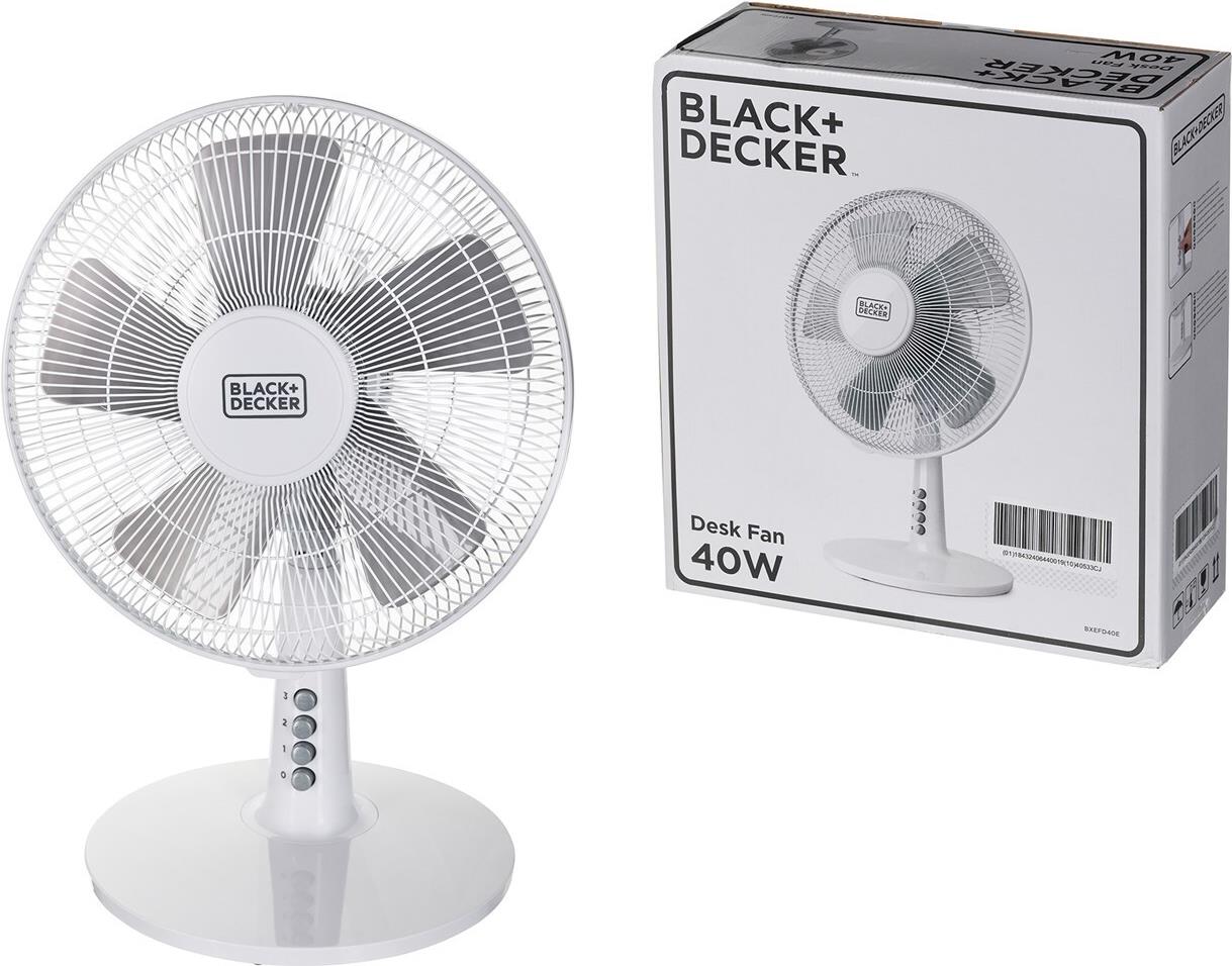 Black+Decker Turmventilator BXTFA45E, 40, Kunststoff, Weiß (BXEFD40E)