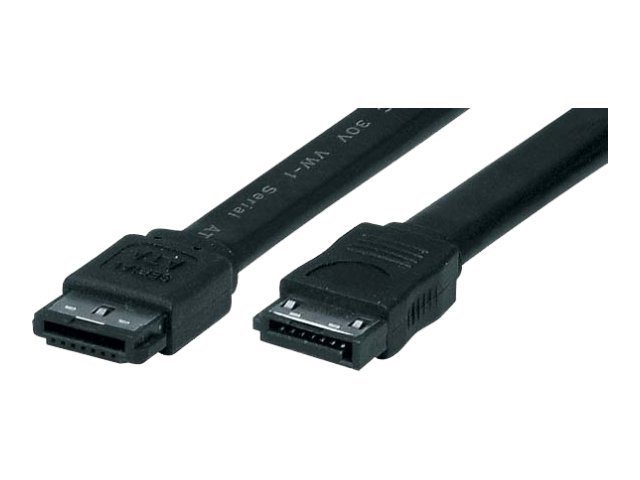 exertis Connect eSATA-Kabel 2 m Schwarz