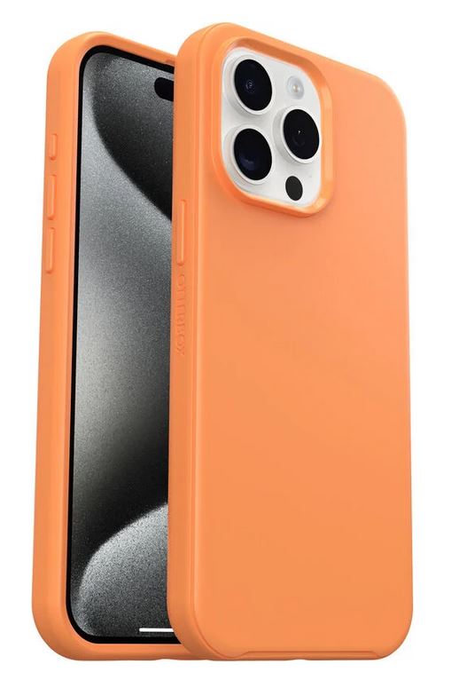 OtterBox Symmetry MagSafe Hülle für iPhone 15 Pro Max Sunstone orange (77-92909)